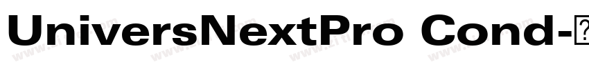 UniversNextPro Cond字体转换